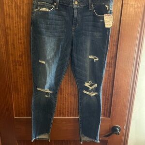 NWT Joe's Jeans Distressed Ankle Jeans - Dark Blue